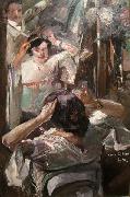 Lovis Corinth At the Mirror oil on canvas